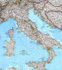 Карта Италии