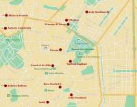 Карта Милана